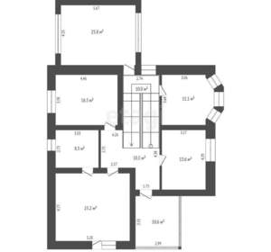 Дом 244м², 2-этажный, участок 8 сот.  