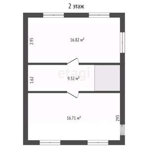 Дом 84м&sup2;, 2-этажный, участок 4 сот.  