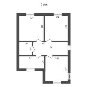 Коттедж 131м², 2-этажный, участок 4 сот.  
