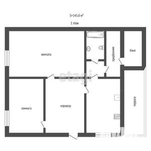 Дом 80м&sup2;, 2-этажный, участок 5 сот.  