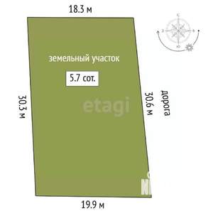 Дача 35м², 1-этажный, участок 6 сот.  
