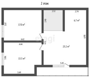 Дом 139м&sup2;, 2-этажный, участок 9 сот.  