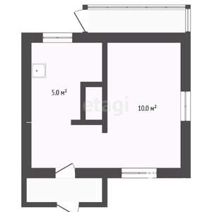 Дача 15м², 1-этажный, участок 10 сот.  