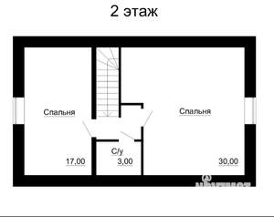 Коттедж 110м², 2-этажный, участок 5 сот.  