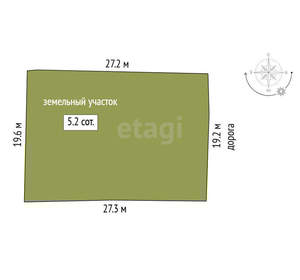 Дом 123м&sup2;, 1-этажный, участок 5 сот.  