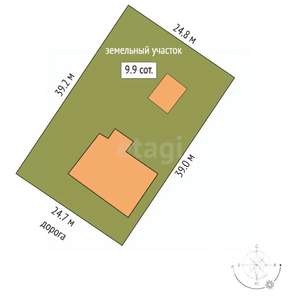 Дом 280м&sup2;, 2-этажный, участок 10 сот.  