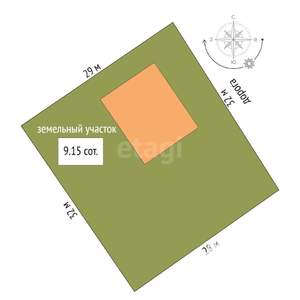 Дом 182м&sup2;, 2-этажный, участок 9 сот.  