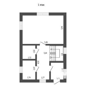 Коттедж 100м², 2-этажный, участок 5 сот.  
