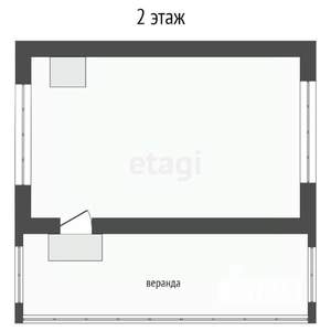 Дом 39м², 2-этажный, участок 7 сот.  