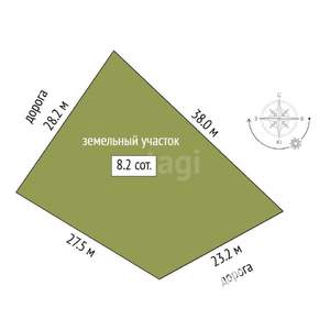 Дом 140м², 1-этажный, участок 8 сот.  