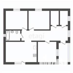 Дом 91м², 1-этажный, участок 4 сот.  