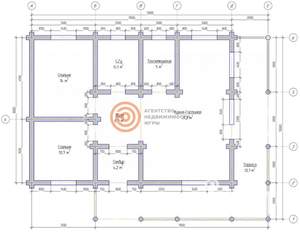 Дом 110м&sup2;, 1-этажный, участок 1 сот.  