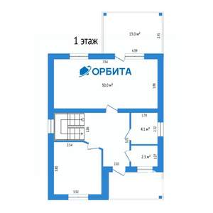 Дом 130м², 2-этажный, участок 7 сот.  