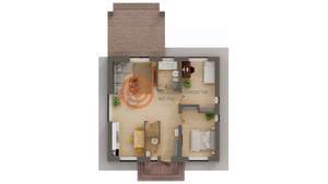 Дом 71м&sup2;, 1-этажный, участок 7 сот.  