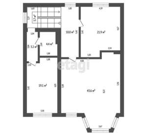 Дом 341м², 3-этажный, участок 12 сот.  