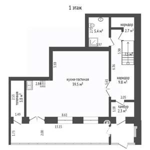 Таунхаус 191м², 2-этажный, участок 4 сот.  