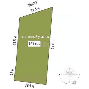 Дом 84м², 1-этажный, участок 6 сот.  