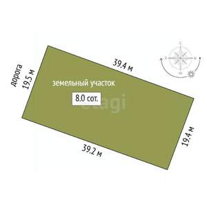 Дом 100м², 1-этажный, участок 8 сот.  