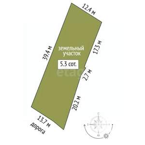 Дом 20м², 1-этажный, участок 5 сот.  