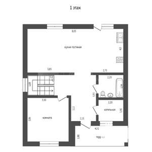 Коттедж 140м², 2-этажный, участок 8 сот.  