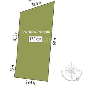 Дом 84м², 1-этажный, участок 6 сот.  