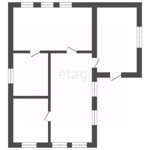 Дом 63м², 1-этажный, участок 9 сот.  