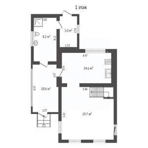 Дом 118м², 2-этажный, участок 7 сот.  