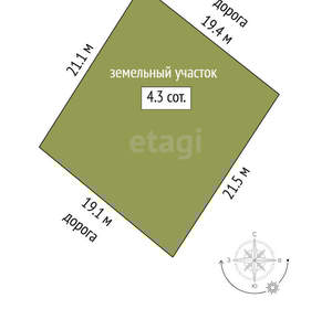 Дача 40м², 2-этажный, участок 4 сот.  