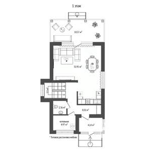 Дом 140м², 2-этажный, участок 8 сот.  