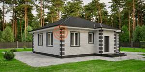 Дом 75м&sup2;, 1-этажный, участок 1 сот.  