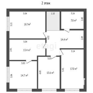 Дом 214м², 2-этажный, участок 4 сот.  