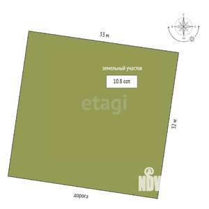 Дом 100м², 1-этажный, участок 11 сот.  