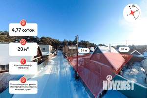 Дом 20м&sup2;, 1-этажный, участок 5 сот.  