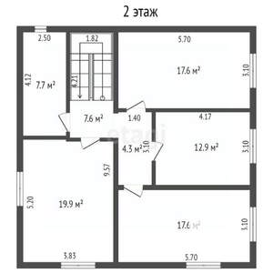 Дом 200м&sup2;, 2-этажный, участок 7 сот.  