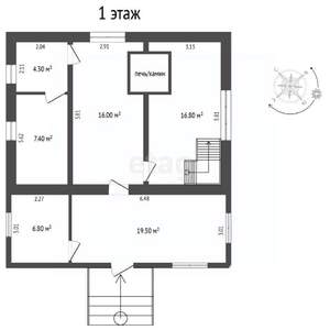 Дом 71м², 2-этажный, участок 8 сот.  