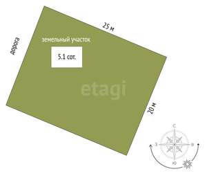 Дом 27м², 2-этажный, участок 6 сот.  