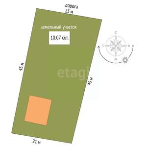 Дом 110м&sup2;, 2-этажный, участок 10 сот.  