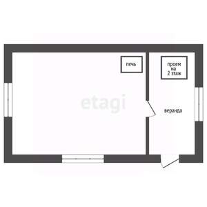 Дом 30м², 1-этажный, участок 6 сот.  