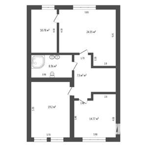 Таунхаус 185м², 2-этажный, участок 4 сот.  