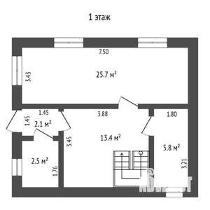 Коттедж 110м², 2-этажный, участок 5 сот.  