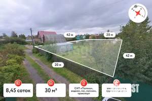Дом 30м&sup2;, 1-этажный, участок 8 сот.  