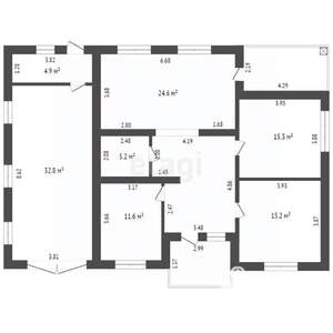 Дом 170м², 1-этажный, участок 8 сот.  