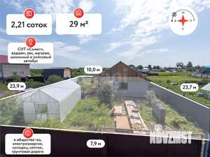 Дом 29м&sup2;, 2-этажный, участок 5 сот.  