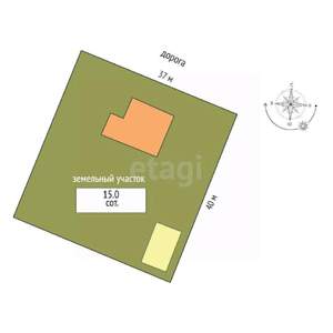 Дом 189м&sup2;, 2-этажный, участок 9 сот.  