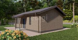 Дом 60м&sup2;, 1-этажный, участок 7 сот.  