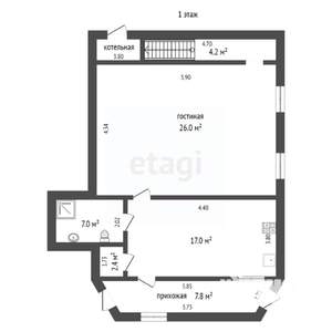 Дом 135м&sup2;, 2-этажный, участок 5 сот.  