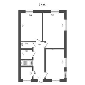 Коттедж 165м², 2-этажный, участок 6 сот.  