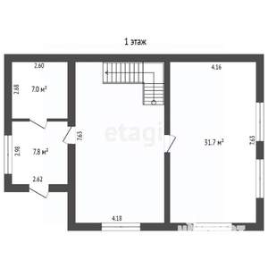 Дом 168м², 2-этажный, участок 8 сот.  