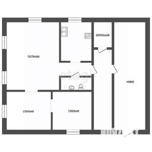 Дом 68м², 1-этажный, участок 24 сот.  