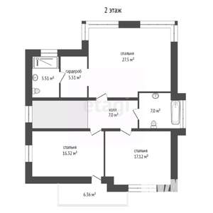 Дом 185м&sup2;, 2-этажный, участок 13 сот.  